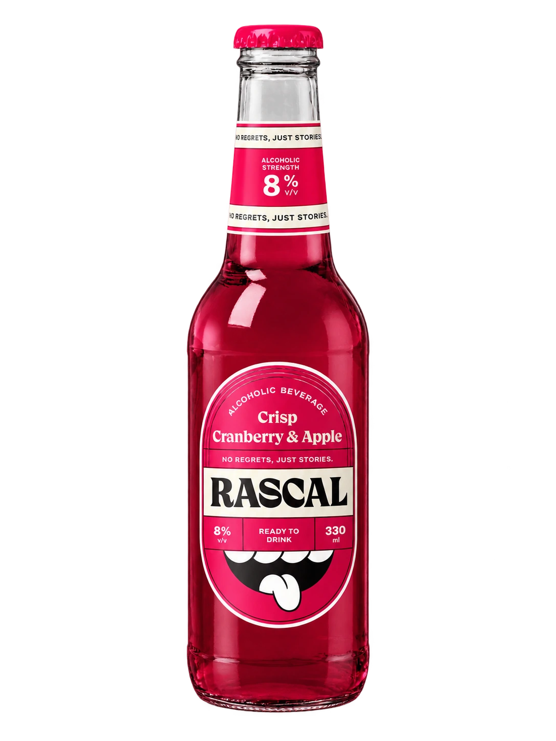 Rascal Crisp Cranberry & Apple bottle — 8% ABV