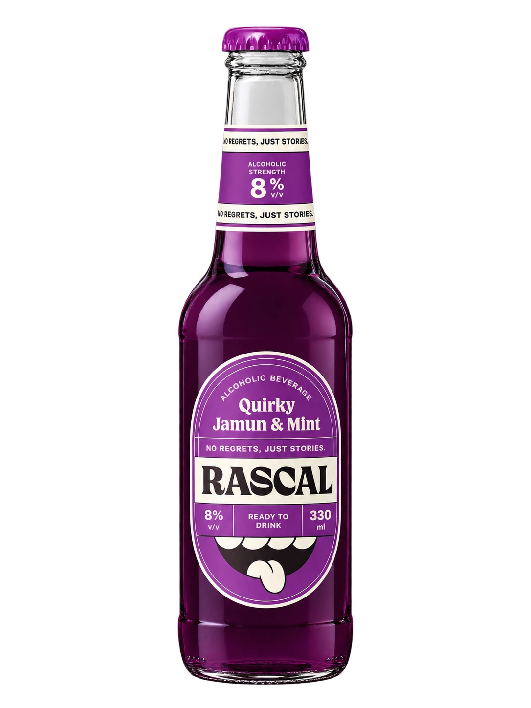 Rascal Quirky Jamun & Mint bottle — 8% ABV