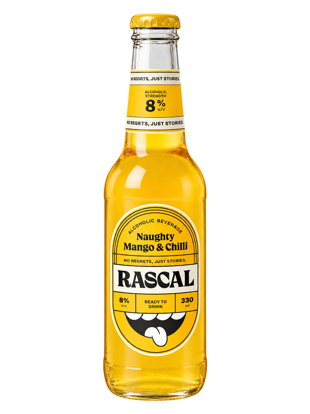 Rascal Naughty Mango & Chilli bottle — 8% ABV